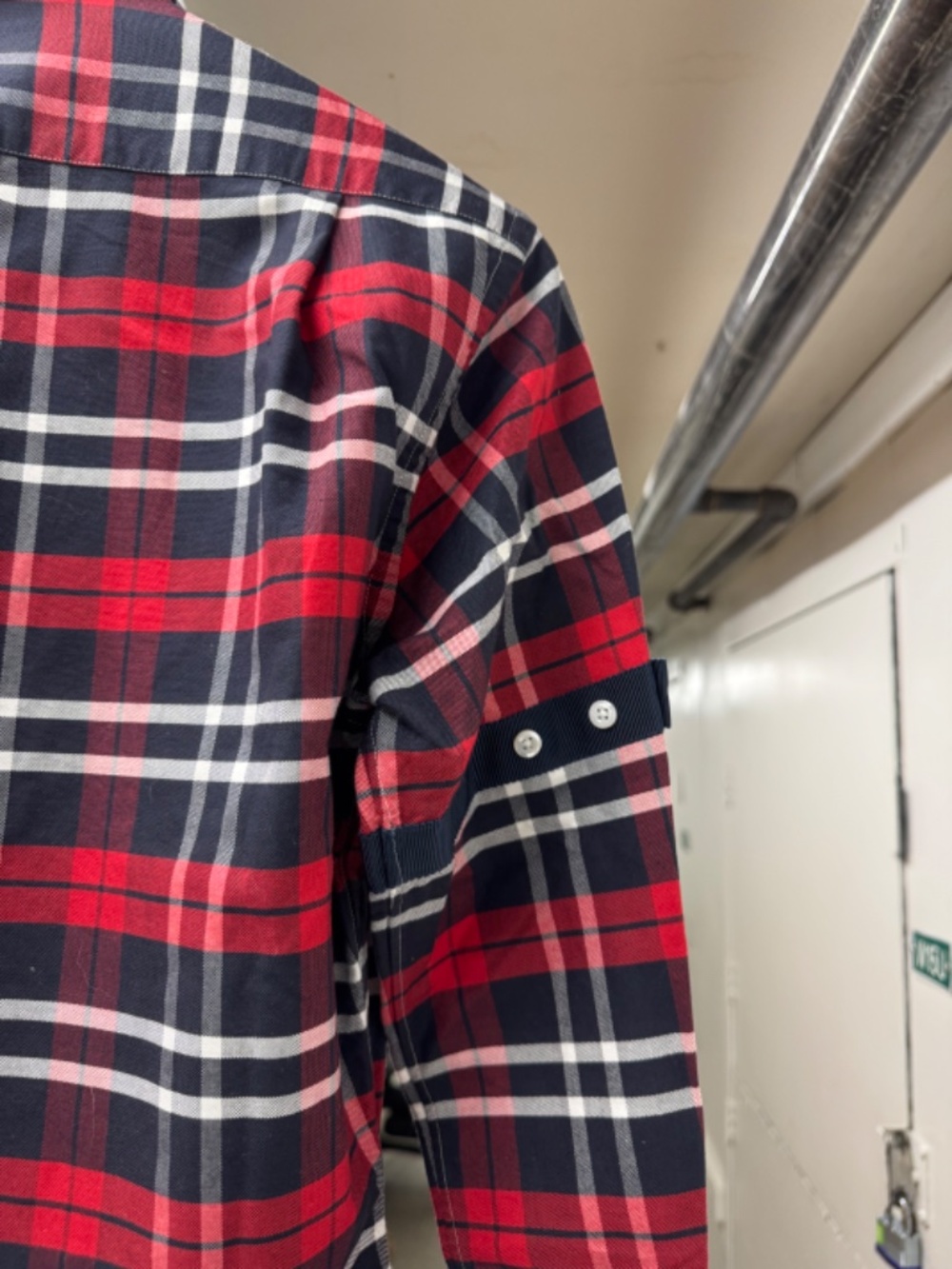 Thom Browne New York Broadcloth Check Plaid Button Shirt USA Made - Picture 7 of 8